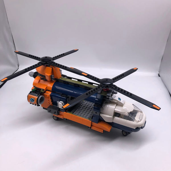 Jungle Explorer Helicopter at Base Camp 60437 - Used LEGO City Set