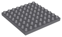 Duplo Plate 8x8 - 5" x 5" - Dark Bluish Gray