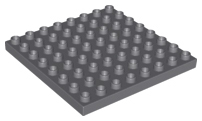 Duplo Plate 8x8 - 5" x 5" - Dark Bluish Gray