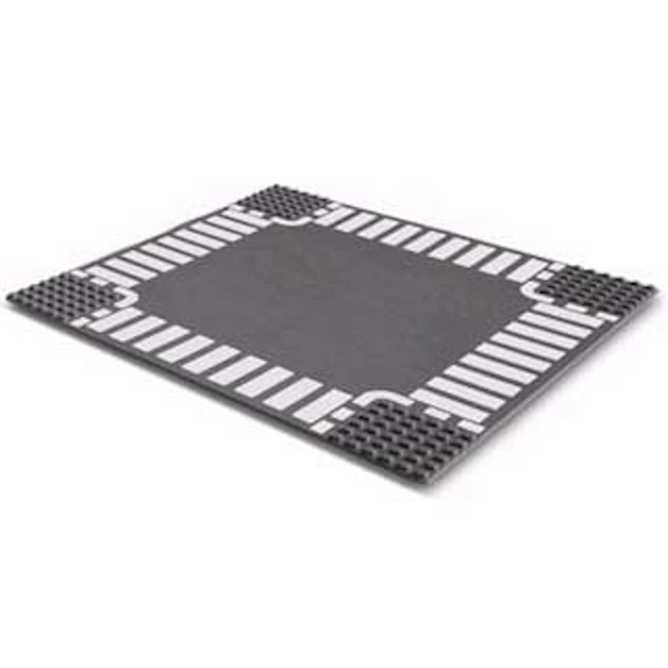 LEGO® Road Baseplate 10"x10" - Crossroad