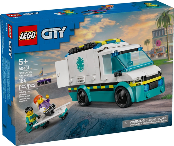 60451 Emergency Ambulance - New LEGO City Set