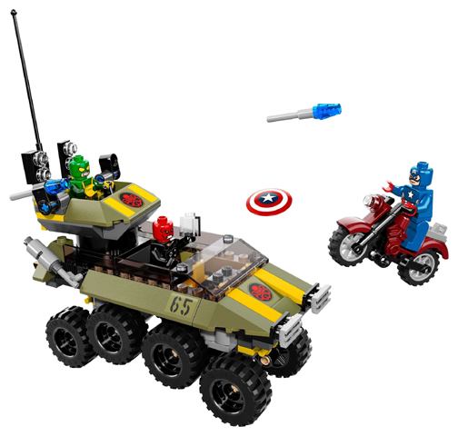 76017 Avengers: Captain America vs. Hydra - Certified Used, 100% Complete LEGO Marvel Super Heroes Set