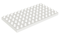 Duplo Plate 6x12 - White