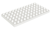 Duplo Plate 6x12 - White