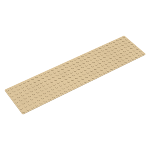 LEGO® Baseplate 2.5"x10" - Tan