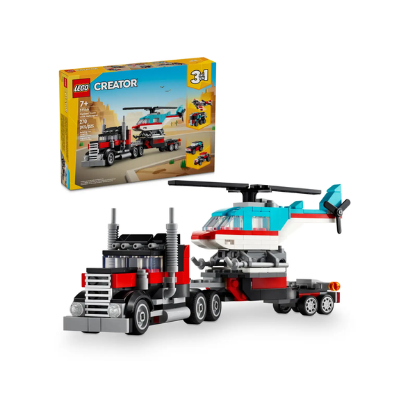 Flatbed Truck with Helicopter 31146 - New LEGO Creator Set