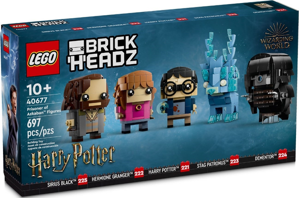 40677 Prisoner of Azkaban Figures - New, Sealed, Retired LEGO Harry Potter BrickHeadz Set