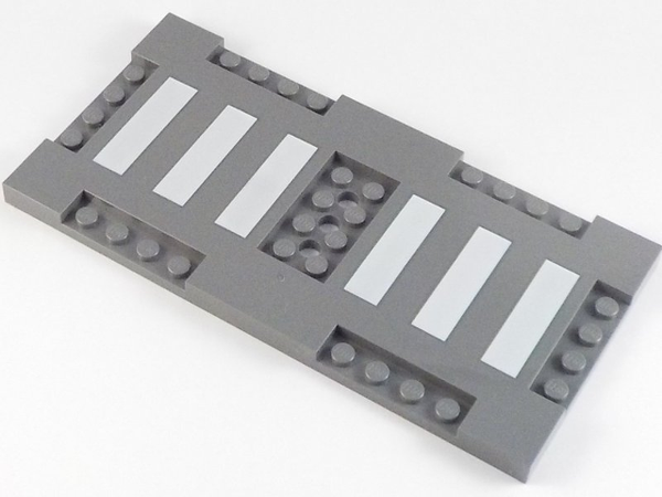 5"x2.5" Modified Lego Plate with Crosswalk