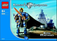 8809 King Mathias - Certified Used, 100% Complete LEGO Knights Kingdom II Set