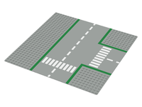LEGO® Road Baseplate 10"x10" - T Intersection