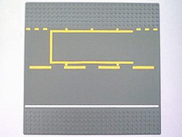 LEGO® Road Baseplate 10"x10" - Straight with Pit Lane
