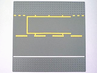 LEGO® Road Baseplate 10"x10" - Straight with Pit Lane