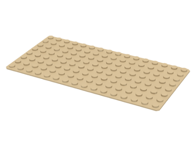 Tan - 8 x 16 stud LEGO® Baseplate