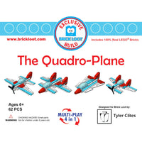 The Quadro Plane - Custom Brick Loot LEGO Kit