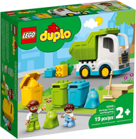 10945 Garbage Truck and Recycling - Certified Used, 100% Complete LEGO Duplo Set