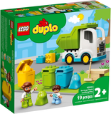 10945 Garbage Truck and Recycling - Certified Used, 100% Complete LEGO Duplo Set