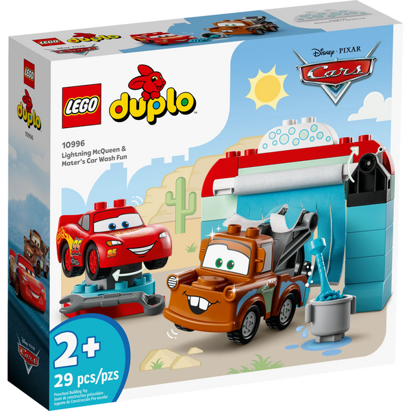 10996 Lightning McQueen & Mater's Car Wash Fun - New, Sealed, Retired LEGO Duplo Cars Set
