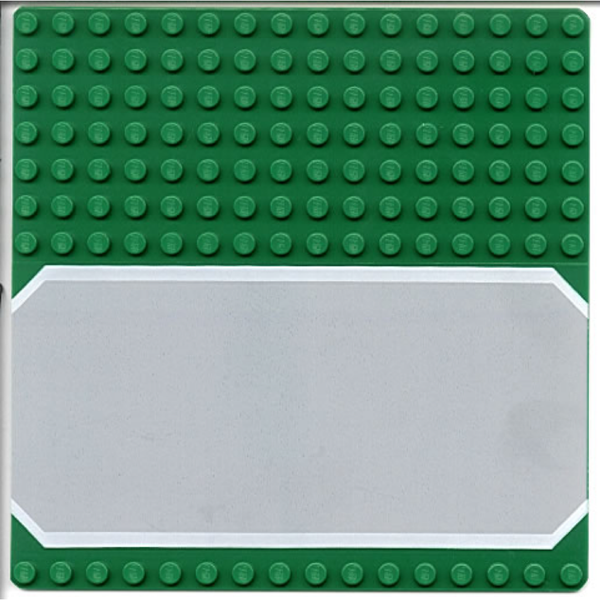 Green - 5"x5" LEGO® Road Baseplate