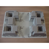 Baseplate, Raised 32 x 48 with 4 Corner Pits with Rock Raiders Pattern