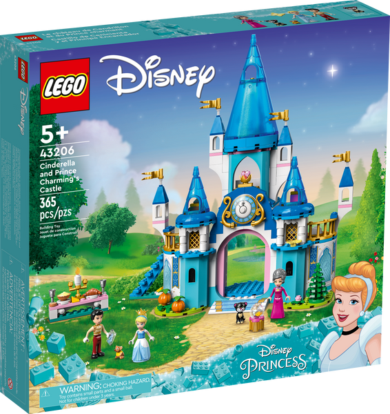 Cinderella and Prince Charming's Castle 43206 - New LEGO Disney Set