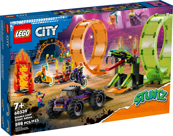 60339 Double Loop Stunt Arena - New, Sealed, Retired LEGO City Stuntz Set