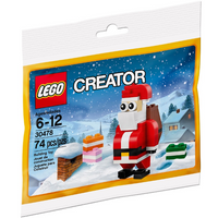 30478 Santa Claus Polybag - New, Sealed, Retired LEGO Creator Christmas Set